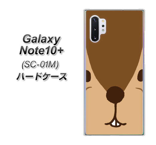 docomo ギャラクシー ノート10+ SC-01M 高画質仕上げ 背面印刷 ハードケース【349 りす】