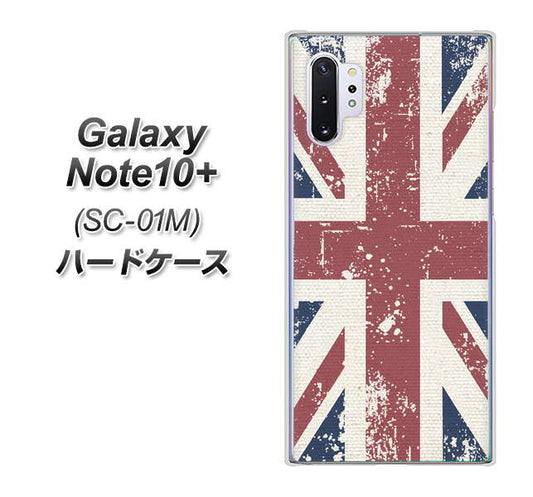docomo ギャラクシー ノート10+ SC-01M 高画質仕上げ 背面印刷 ハードケース【506 ユニオンジャック ビンテージ】