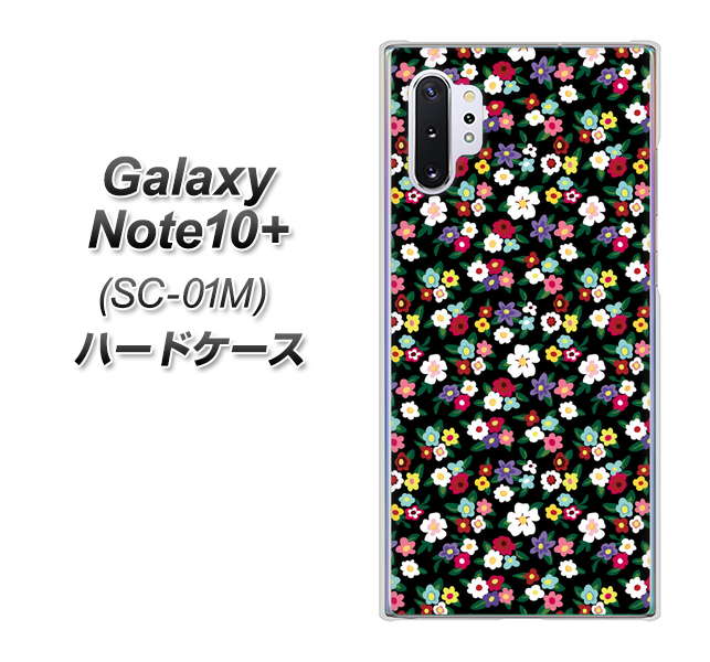 docomo ギャラクシー ノート10+ SC-01M 高画質仕上げ 背面印刷 ハードケース【778 マイクロリバティプリントBK】