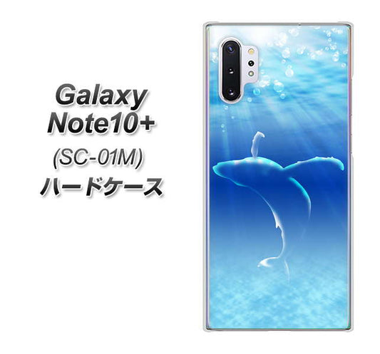 docomo ギャラクシー ノート10+ SC-01M 高画質仕上げ 背面印刷 ハードケース【1047 海の守り神くじら】