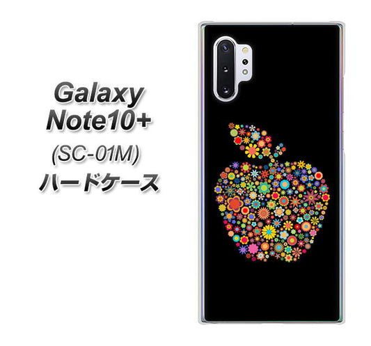 docomo ギャラクシー ノート10+ SC-01M 高画質仕上げ 背面印刷 ハードケース【1195 カラフルアップル】