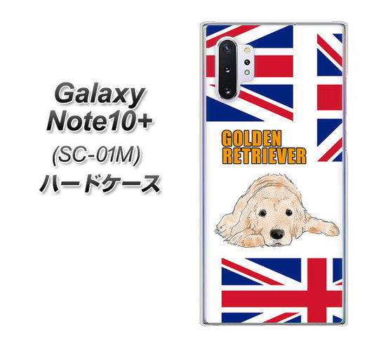 docomo ギャラクシー ノート10+ SC-01M 高画質仕上げ 背面印刷 ハードケース【YD825 ゴールデンレトリバー01】