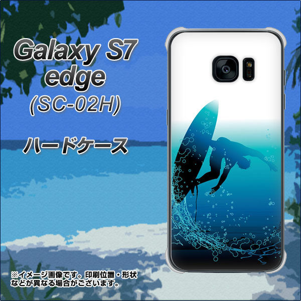 docomo ギャラクシーS7エッジ SC-02H 高画質仕上げ 背面印刷 ハードケース【416 カットバック】