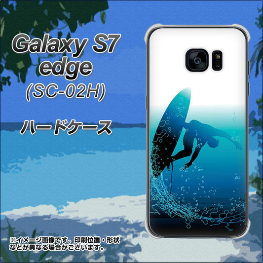 docomo ギャラクシーS7エッジ SC-02H 高画質仕上げ 背面印刷 ハードケース【416 カットバック】