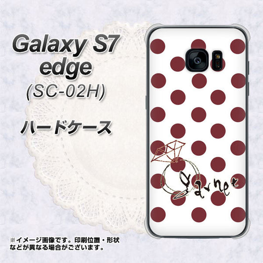 docomo ギャラクシーS7エッジ SC-02H 高画質仕上げ 背面印刷 ハードケース【OE810 1月ガーネット】