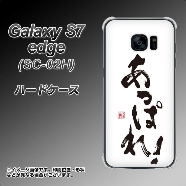 docomo ギャラクシーS7エッジ SC-02H 高画質仕上げ 背面印刷 ハードケース【OE846 あっぱれ!】