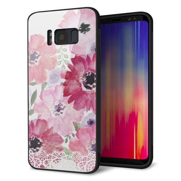 docomo ギャラクシー S8 SC-02J 強化ガラス&TPUスマホケース ガラプリ【SC943 ドゥ・パフューム1】