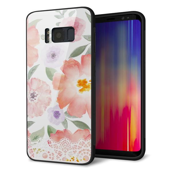 docomo ギャラクシー S8 SC-02J 強化ガラス&TPUスマホケース ガラプリ【SC944 ドゥ・パフューム2】