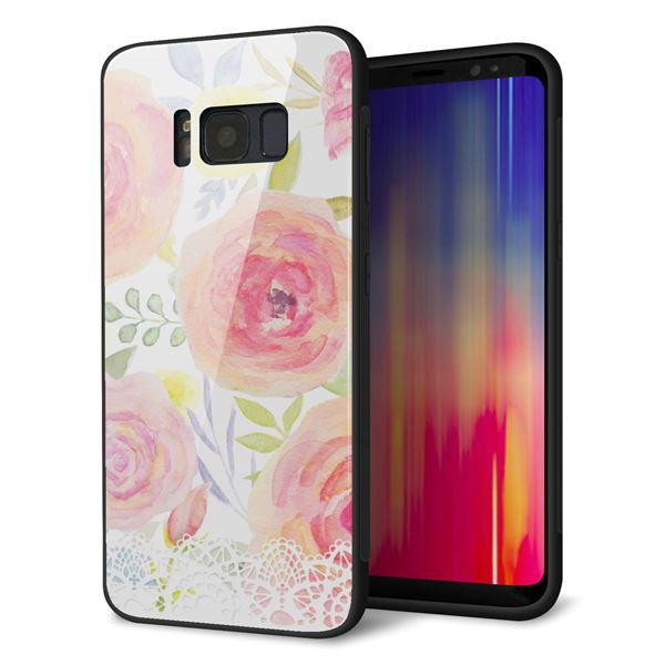 docomo ギャラクシー S8 SC-02J 強化ガラス&TPUスマホケース ガラプリ【SC945 ドゥ・パフューム3】