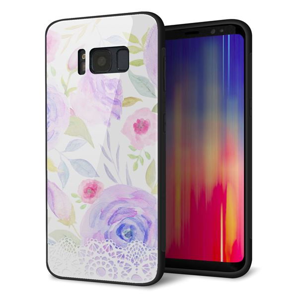 docomo ギャラクシー S8 SC-02J 強化ガラス&TPUスマホケース ガラプリ【SC946 ドゥ・パフューム4】