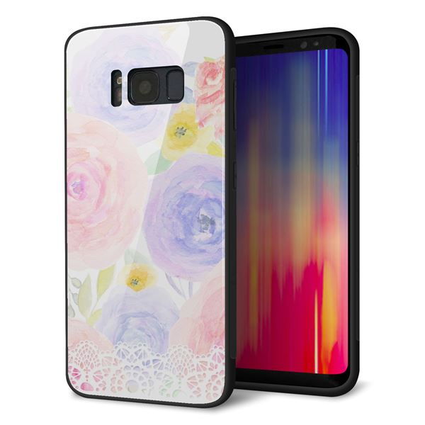 docomo ギャラクシー S8 SC-02J 強化ガラス&TPUスマホケース ガラプリ【SC947 ドゥ・パフューム5】