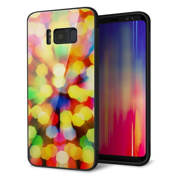 docomo ギャラクシー S8 SC-02J 強化ガラス&TPUスマホケース ガラプリ【VA874 未来へのワープ】