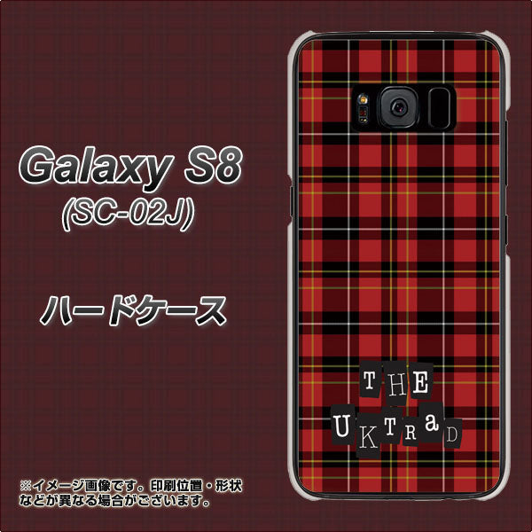 docomo ギャラクシー S8 SC-02J 高画質仕上げ 背面印刷 ハードケース【547 THEチェック】