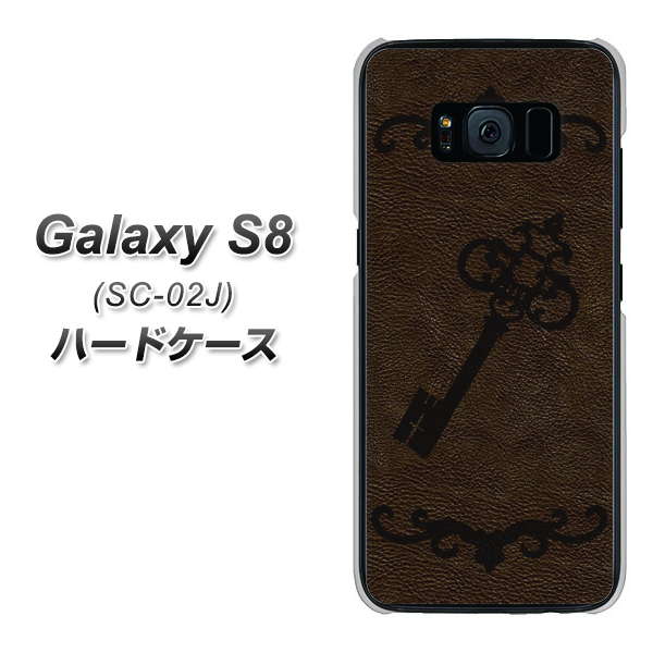 docomo ギャラクシー S8 SC-02J 高画質仕上げ 背面印刷 ハードケース【EK824 レザー風アンティークキー】