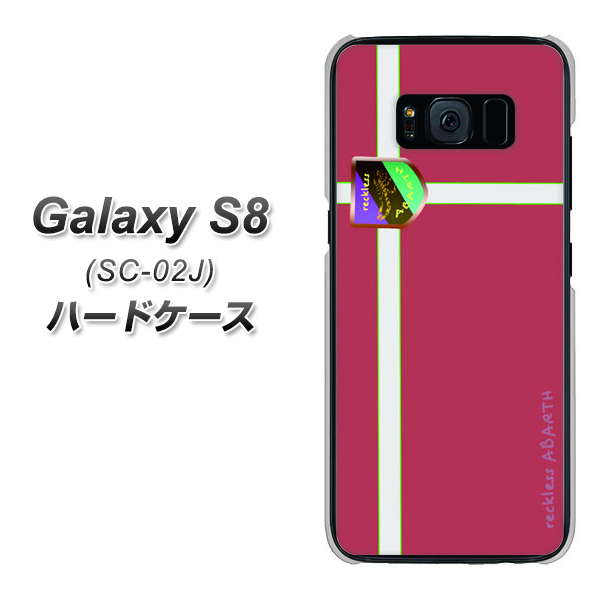docomo ギャラクシー S8 SC-02J 高画質仕上げ 背面印刷 ハードケース【YC934 アバルト05】