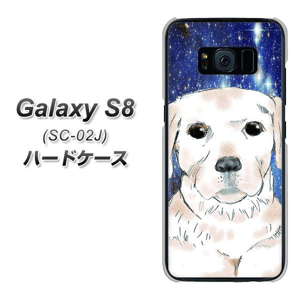 docomo ギャラクシー S8 SC-02J 高画質仕上げ 背面印刷 ハードケース【YD820 ラブラドールレトリバー01】