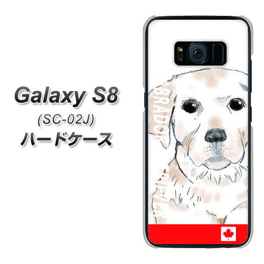 docomo ギャラクシー S8 SC-02J 高画質仕上げ 背面印刷 ハードケース【YD821 ラブラドールレトリバー02】
