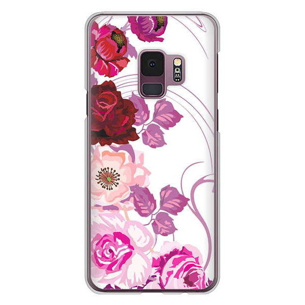 Galaxy S9 SC-02K docomo 高画質仕上げ 背面印刷 ハードケース ロマンチックなバラ