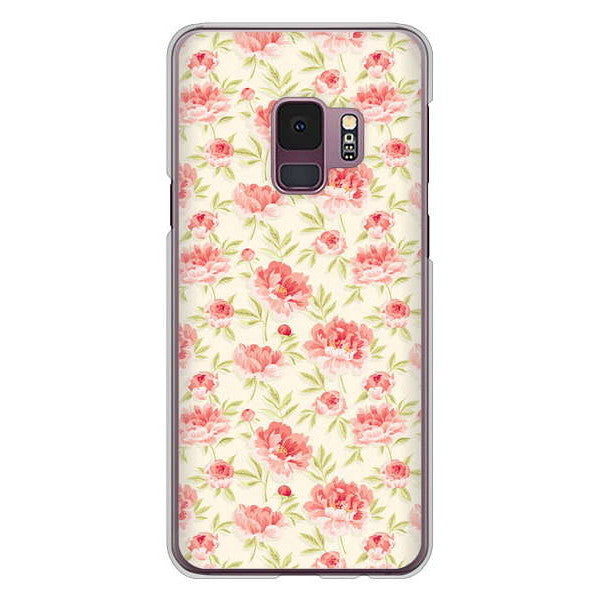 Galaxy S9 SC-02K docomo 高画質仕上げ 背面印刷 ハードケース 北欧の小花
