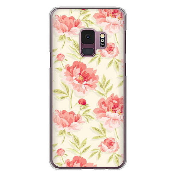 Galaxy S9 SC-02K docomo 高画質仕上げ 背面印刷 ハードケース 北欧の小花