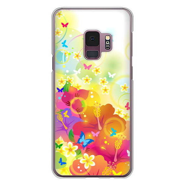 Galaxy S9 SC-02K docomo 高画質仕上げ 背面印刷 ハードケース バタフライ