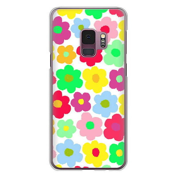Galaxy S9 SC-02K docomo 高画質仕上げ 背面印刷 ハードケース ルーズフラワー
