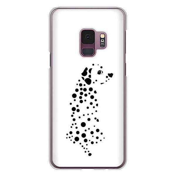Galaxy S9 SC-02K docomo 高画質仕上げ 背面印刷 ハードケース 【1038 振り向くダルメシアン(WH)】