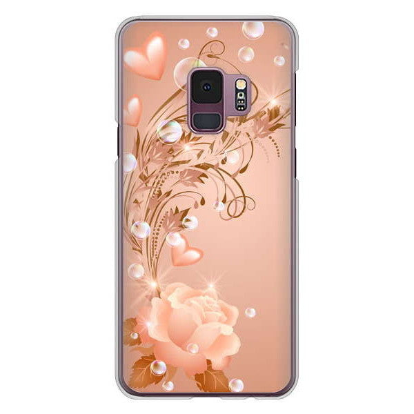 Galaxy S9 SC-02K docomo 高画質仕上げ 背面印刷 ハードケース ロマンチックなバラ