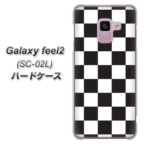 docomo ギャラクシー フィール2 SC-02L 高画質仕上げ 背面印刷 ハードケース【151 フラッグチェック】