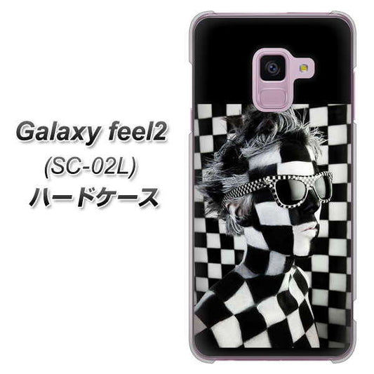 docomo ギャラクシー フィール2 SC-02L 高画質仕上げ 背面印刷 ハードケース【357 bk&wh】