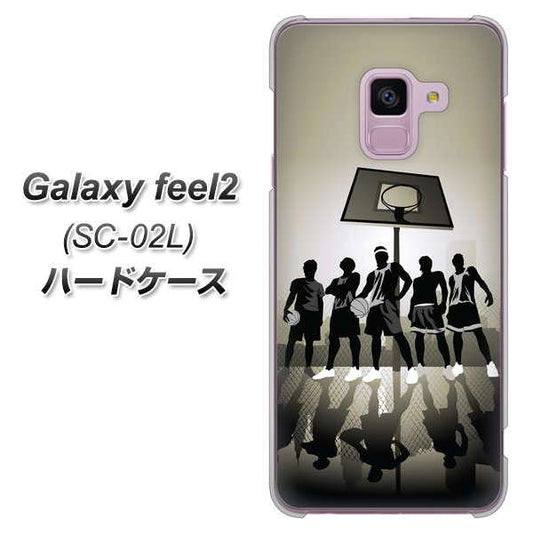 docomo ギャラクシー フィール2 SC-02L 高画質仕上げ 背面印刷 ハードケース【389 クールバスケ】