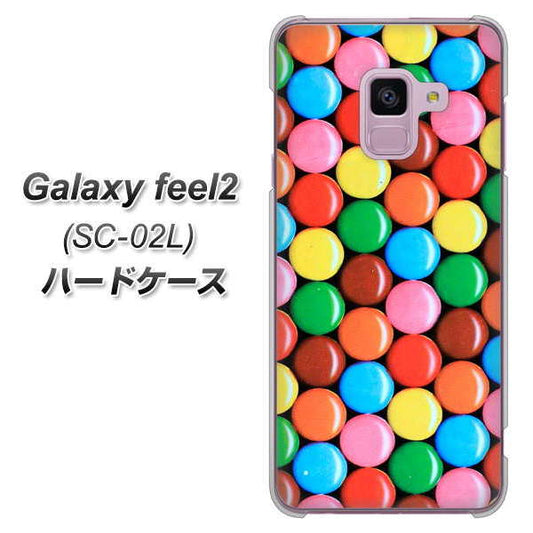 docomo ギャラクシー フィール2 SC-02L 高画質仕上げ 背面印刷 ハードケース【448 マーブルチョコ】