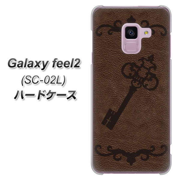 docomo ギャラクシー フィール2 SC-02L 高画質仕上げ 背面印刷 ハードケース【EK824 レザー風アンティークキー】