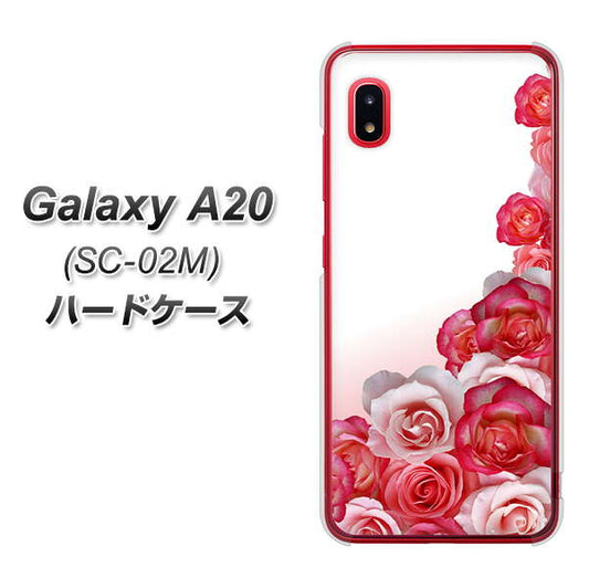 docomo ギャラクシー A20 SC-02M 高画質仕上げ 背面印刷 ハードケース【299 薔薇の壁】