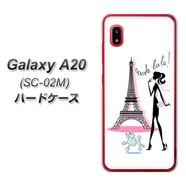 docomo ギャラクシー A20 SC-02M 高画質仕上げ 背面印刷 ハードケース【377 エレガント】