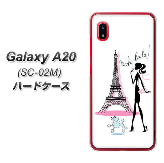 docomo ギャラクシー A20 SC-02M 高画質仕上げ 背面印刷 ハードケース【377 エレガント】