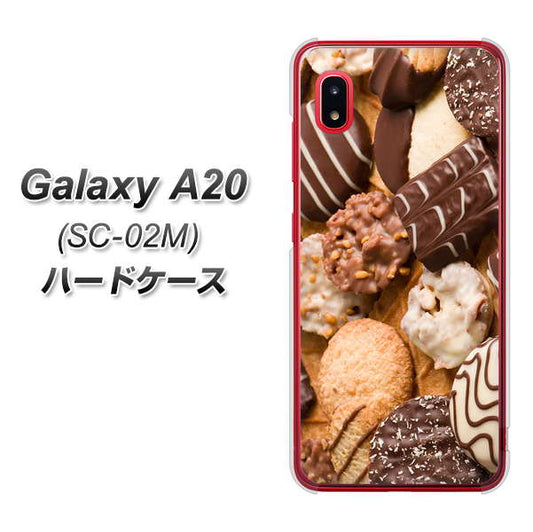 docomo ギャラクシー A20 SC-02M 高画質仕上げ 背面印刷 ハードケース【442 クッキー mix】