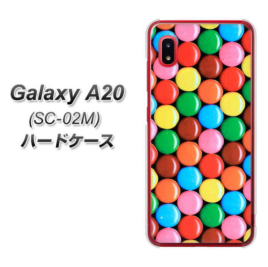 docomo ギャラクシー A20 SC-02M 高画質仕上げ 背面印刷 ハードケース【448 マーブルチョコ】