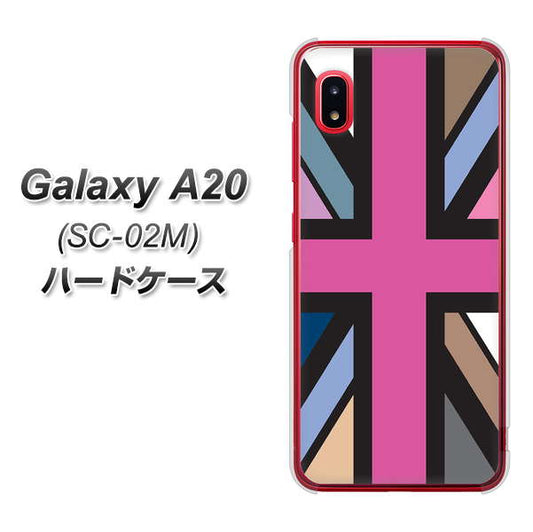 docomo ギャラクシー A20 SC-02M 高画質仕上げ 背面印刷 ハードケース【507 ユニオンジャック デスカラー】