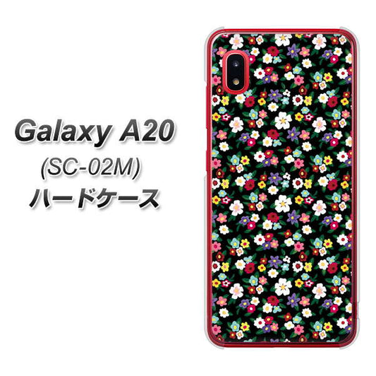 docomo ギャラクシー A20 SC-02M 高画質仕上げ 背面印刷 ハードケース【778 マイクロリバティプリントBK】