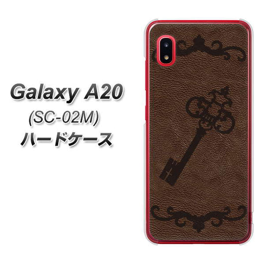 docomo ギャラクシー A20 SC-02M 高画質仕上げ 背面印刷 ハードケース【EK824 レザー風アンティークキー】