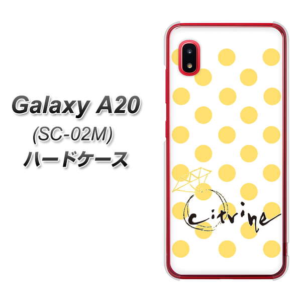 docomo ギャラクシー A20 SC-02M 高画質仕上げ 背面印刷 ハードケース【OE820 11月シトリン】