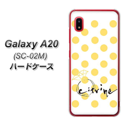 docomo ギャラクシー A20 SC-02M 高画質仕上げ 背面印刷 ハードケース【OE820 11月シトリン】