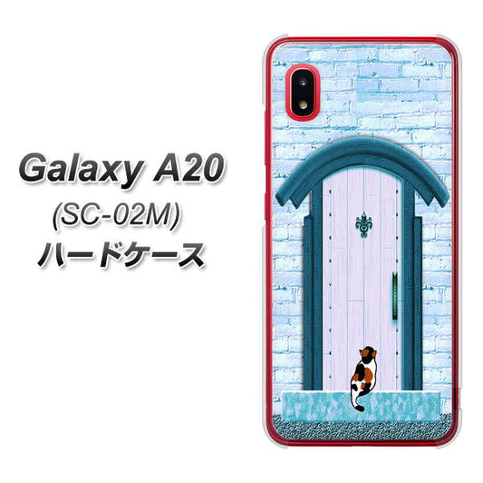 docomo ギャラクシー A20 SC-02M 高画質仕上げ 背面印刷 ハードケース【YA953 石ドア03 素材クリア】