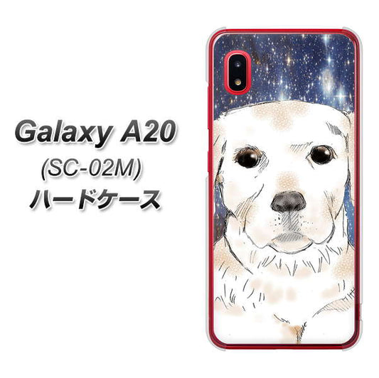 docomo ギャラクシー A20 SC-02M 高画質仕上げ 背面印刷 ハードケース【YD820 ラブラドールレトリバー01】