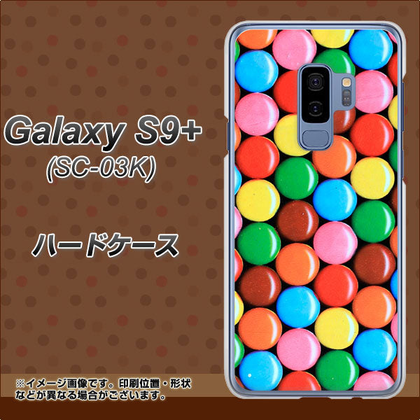 docomo ギャラクシー S9+ SC-03K 高画質仕上げ 背面印刷 ハードケース【448 マーブルチョコ】