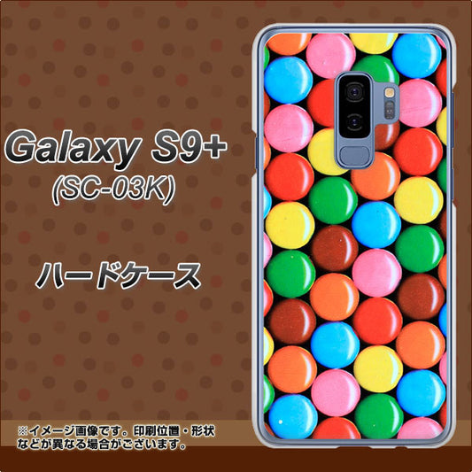 docomo ギャラクシー S9+ SC-03K 高画質仕上げ 背面印刷 ハードケース【448 マーブルチョコ】
