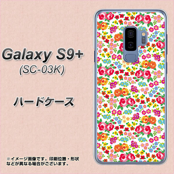docomo ギャラクシー S9+ SC-03K 高画質仕上げ 背面印刷 ハードケース【777 マイクロリバティプリントWH】