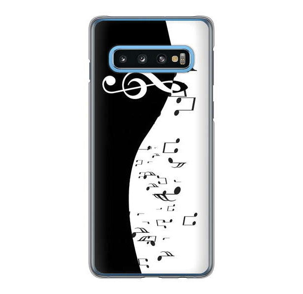 Galaxy S10 SC-03L docomo 高画質仕上げ 背面印刷 ハードケース 音符
