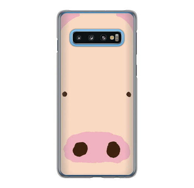 Galaxy S10 SC-03L docomo 高画質仕上げ 背面印刷 ハードケース ドアップアニマル